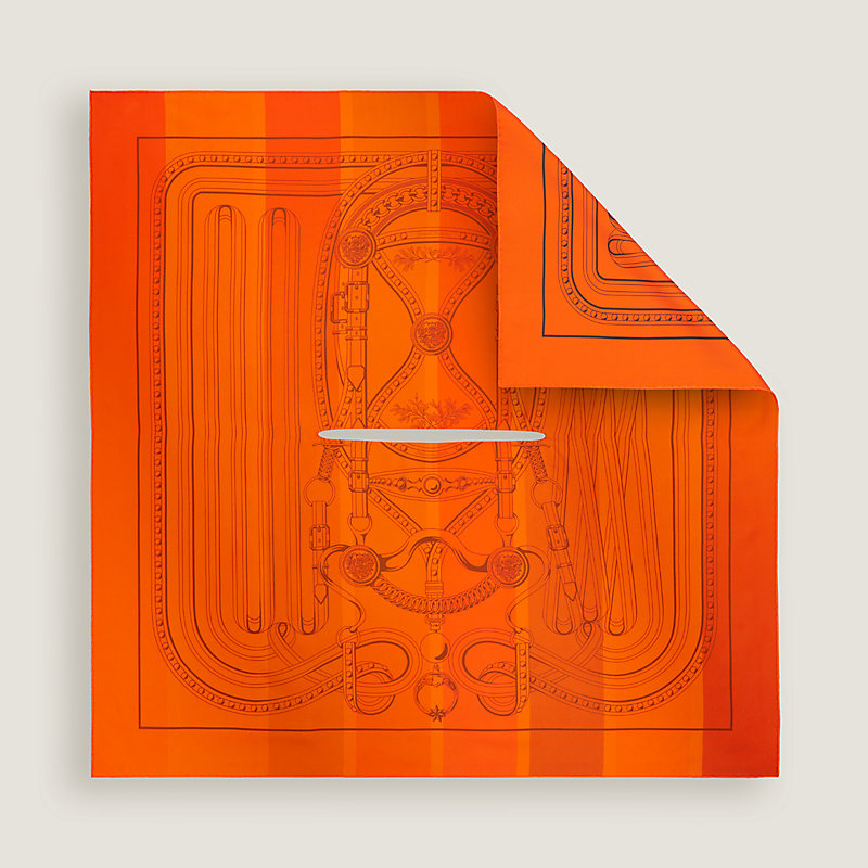 Grand Tralala double face dossard scarf | Hermès Canada